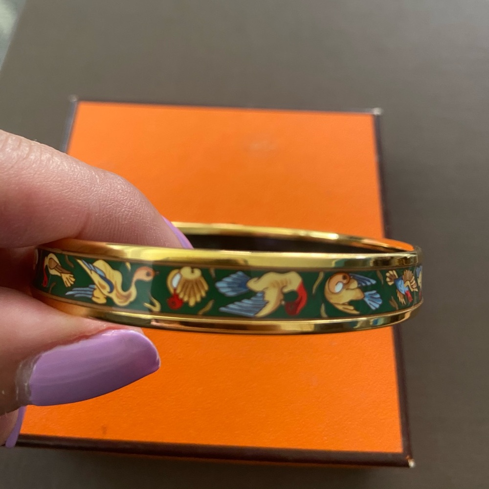 Hermès Narrow Enamel Bangle